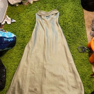 Prom dress in sage green, size 12, alfred angelo